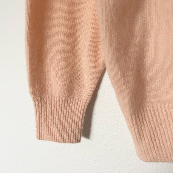 Cottagecore vintage knit sweater pink M - Picture 4 of 8